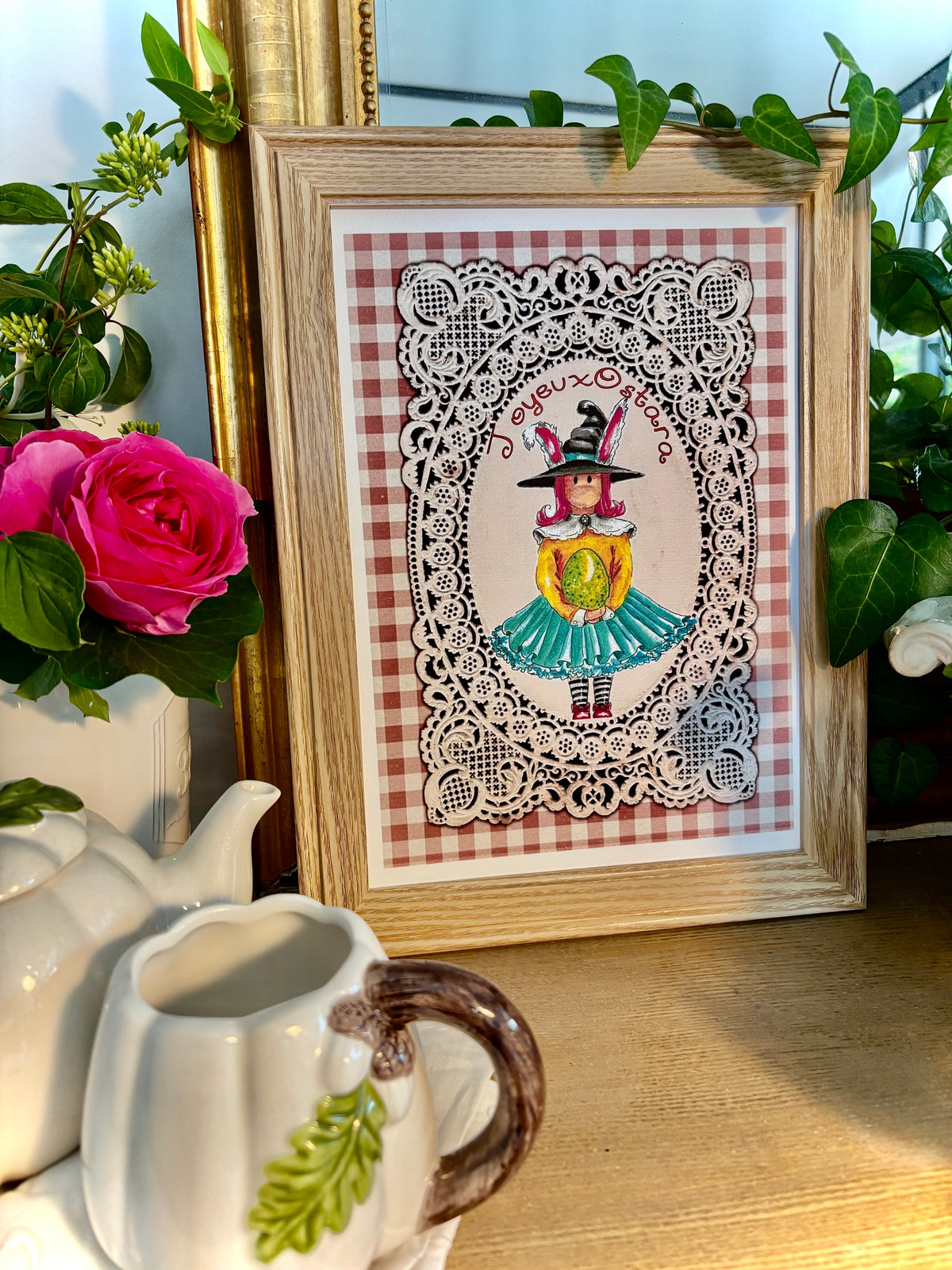 Illustration joyeux Ostera