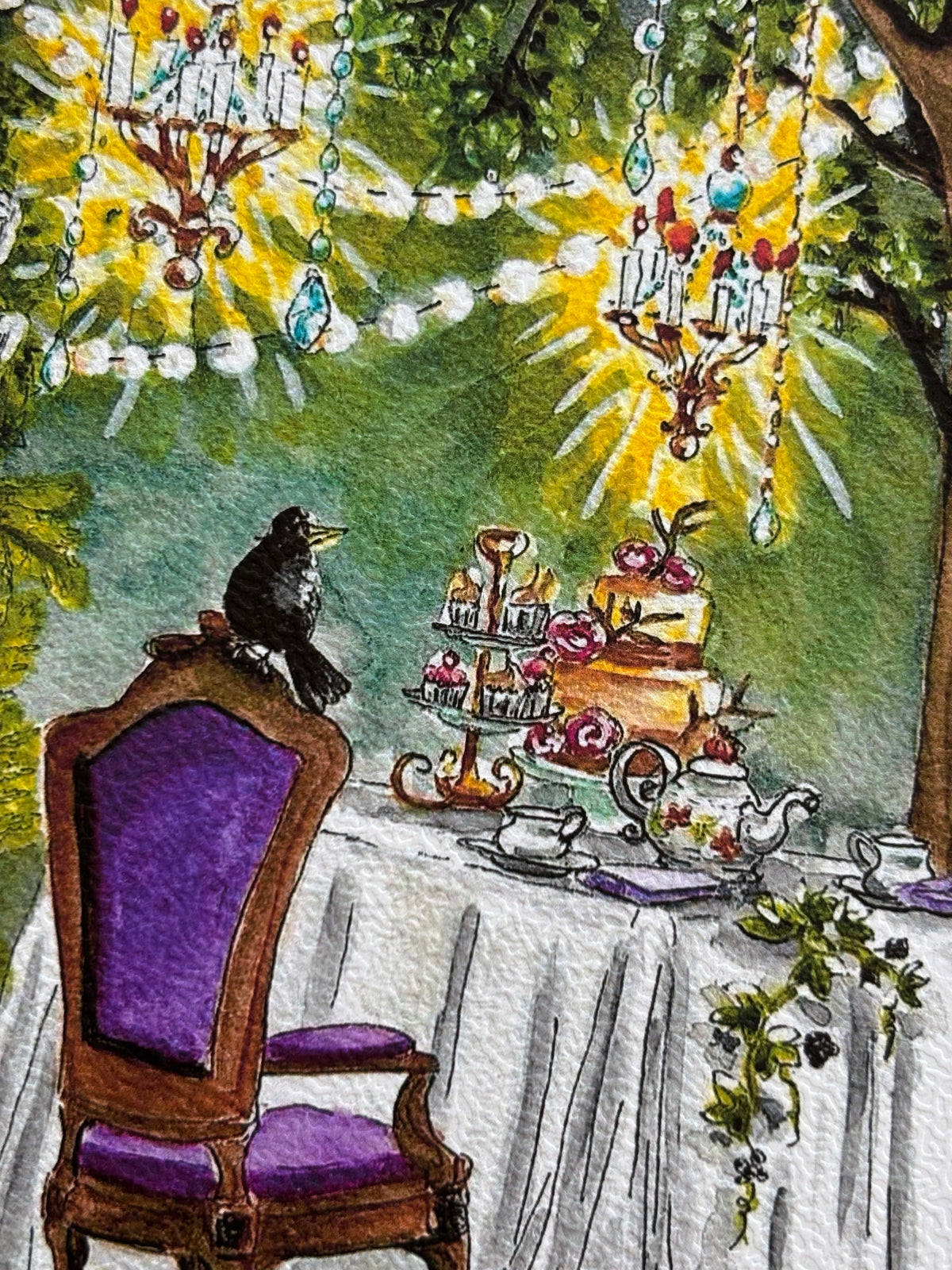 Illustrations le thé de minuit