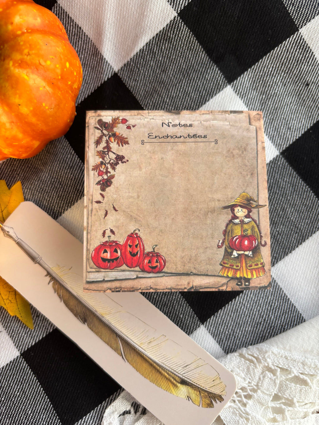 Petit carnet autocollant de Notes Enchantées