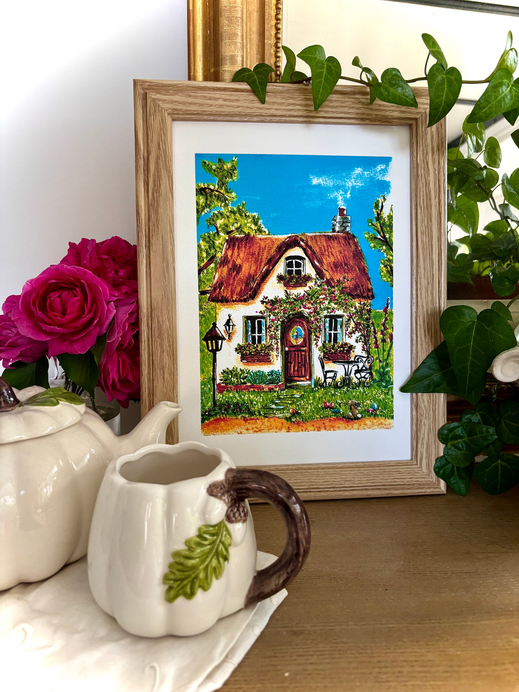 Illustration le cottage de printemps
