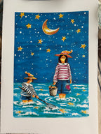 Illustration La pêche aux étoiles