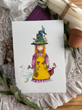 Illustration la sorciére jardinière