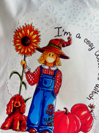 Cabas en coton-A cosy Autumn witch
