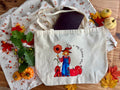 Cabas en coton-A cosy Autumn witch