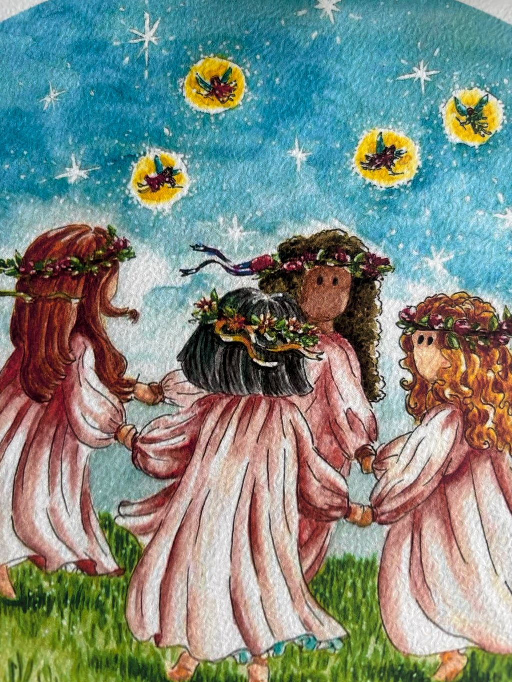 Illustrations Danse des feux de la Saint-Jean .