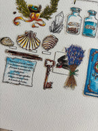 Illustration le bureau de la sorcière d’été