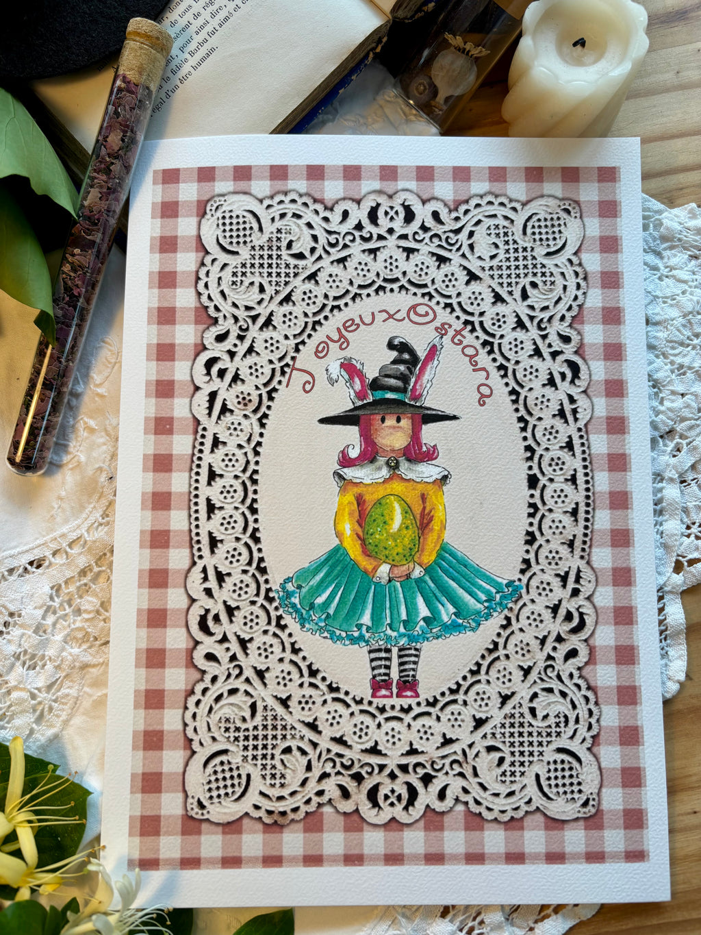 Illustration joyeux Ostera
