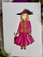 Illustrations la sorcière bohème aux coquelicots