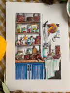 Illustrations cuisine de sorcière  d’été