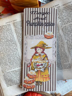 Marque-page illustré plastifié — magic and pumpkin spice 📚✨