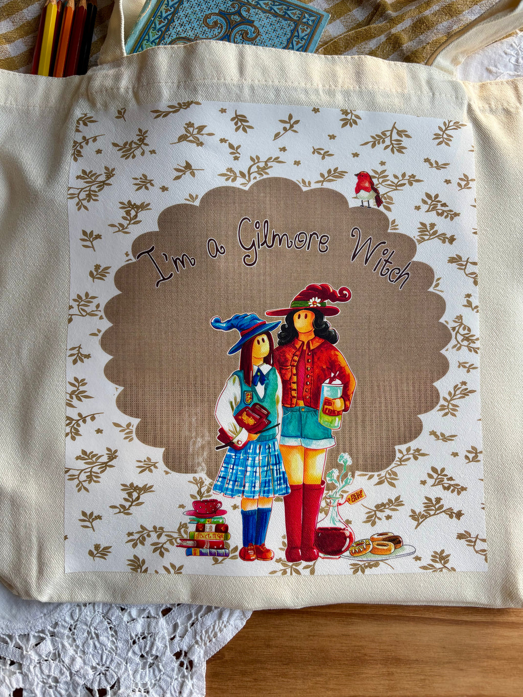 Cabas en coton- Gilmore Witch